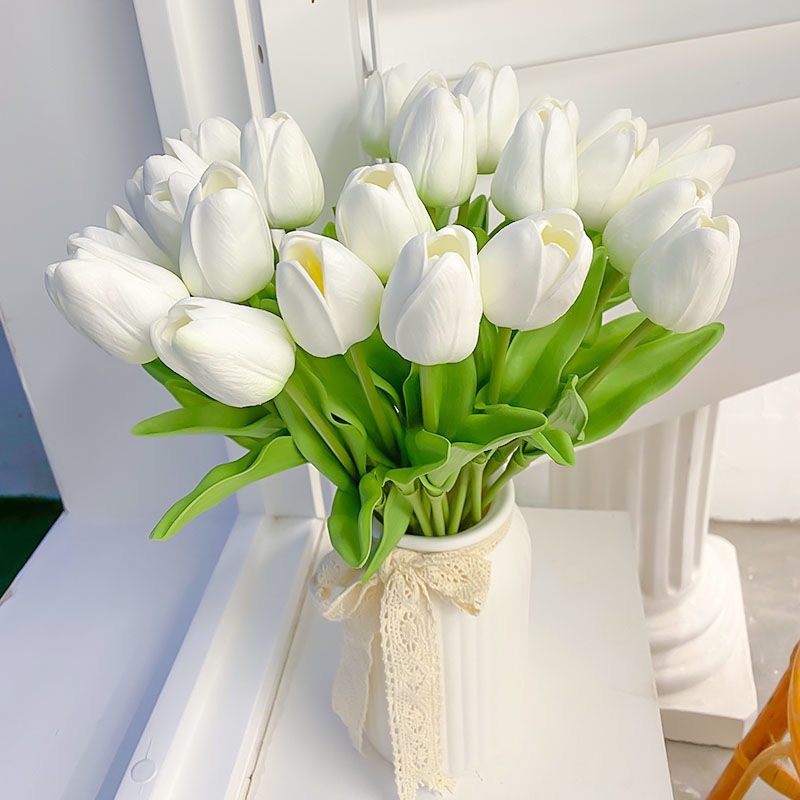 Mini Tulipa Artificial 5/10 Unidades Para Decoração De Festa De Aniversário De Natal De Casamento em Oferta na Shopee