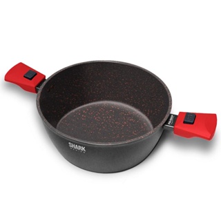 Panela Polishop iChef Ultra Family Size Shark Series Vermelha 24cm em Oferta na Shopee