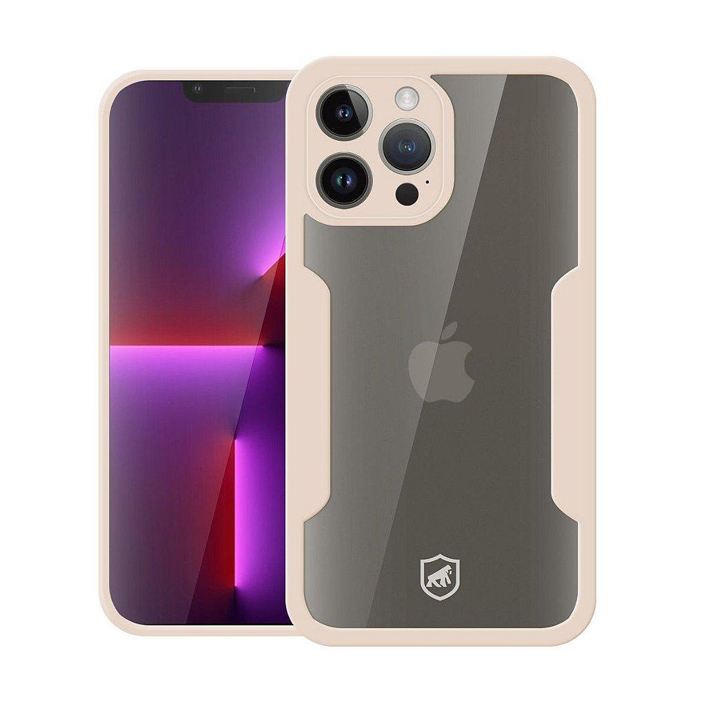 Capa Case Capinha 360 para iPhone 13 Pro - Rosa - Gshield, Proteção Completa com Acrílico e TPU