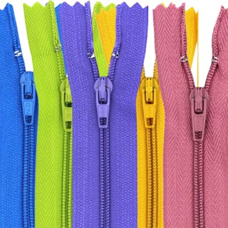 Zíper Nylon Fino Fixo 30 cm C/10 un