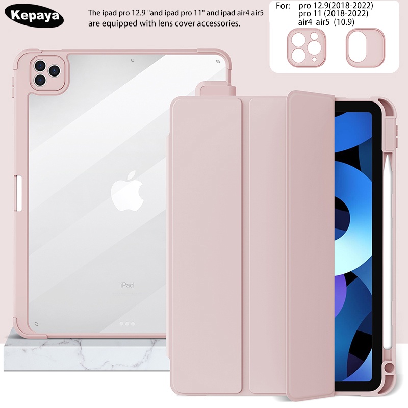 Capa ipad Para Pro 12.9 2022 11 10a Geração 10.9 Air 4 5 9a 10.2 2 8a 7a 9.7 10.5 Mini 6 Acrílico