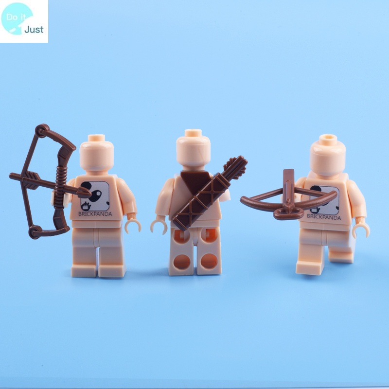 MOC Cena Arma Minifigure Portátil Transversal Flecha De Partes Partículas Compatível Com Lego 2570 - Escorrega o Preço