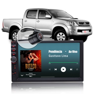 Central Multimídia Bluetooth Mp5 Espelhamento Tela Hilux 2005 até 2011 Câmera de Ré Moldura em Oferta na Shopee