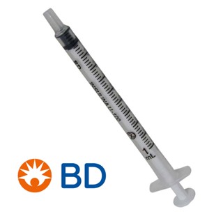 Kit 100 Seringas 1 ml BD Plastipak Bico Luer Slip - Sem Agulha