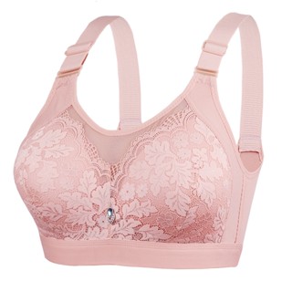Roupa Íntima De Tamanho Grande Sem Fio Algodão Fino Antiderrapante Sutiã De Mãe Ajustável