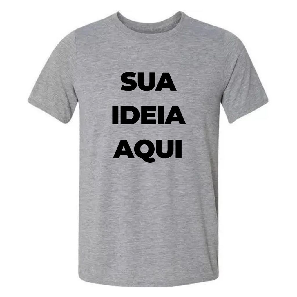 Camiseta Personalizada Com Sua Estampa Logo Arte Frente Verso 