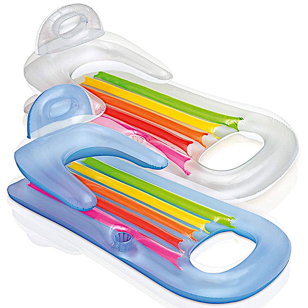Kit 2 Unidades Colchão Inflável king Cool c/ Porta Copos  - Intex