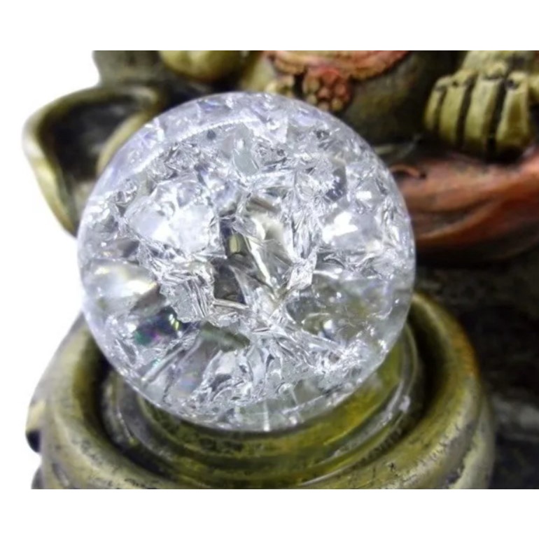 Bolinha De Vidro Bola Para Fonte De Água Esfera Cristal 5 cm