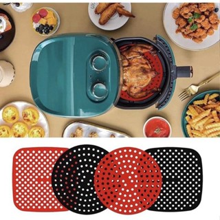 Tapete Protetor De Silicone para Fritadeira elétrica Airfryer Redondo e quadrado - Tapete para fritadeira elétrica airfryer