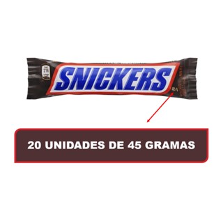 Chocolate Snickers Caixa Com 20 Un De 45 Gr | Shopee Brasil