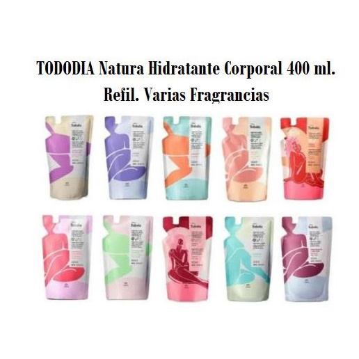Refil Creme Desodorante Nutritivo Hidratante Corporal Tododia 400 ml.