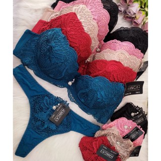 Conjunto de lingerie importado renda guipir