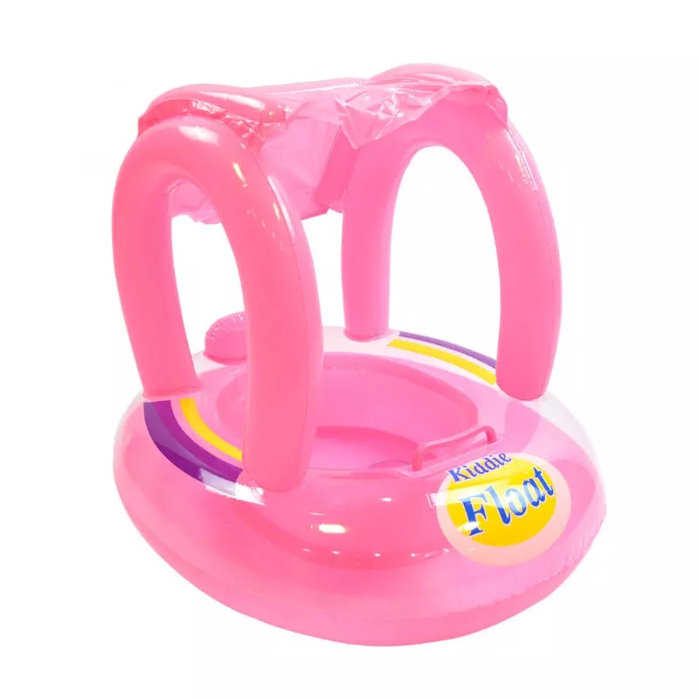Boia infantil com cobertura fralda bebe inflável bote piscina