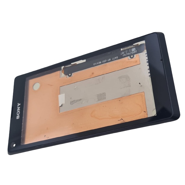 Peça Vidro Touch + Aro compatível com Sony Xperia L C2104 C2105 S36 Original (sem LCD)