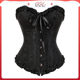 Espartilho Feminino De Renda Top Bustier Overbust Lingerie Estilo Europeu Americano Sexy Gótico Steampunk Plus Size Brocado Mulheres Traje De Halloween Vintage Party