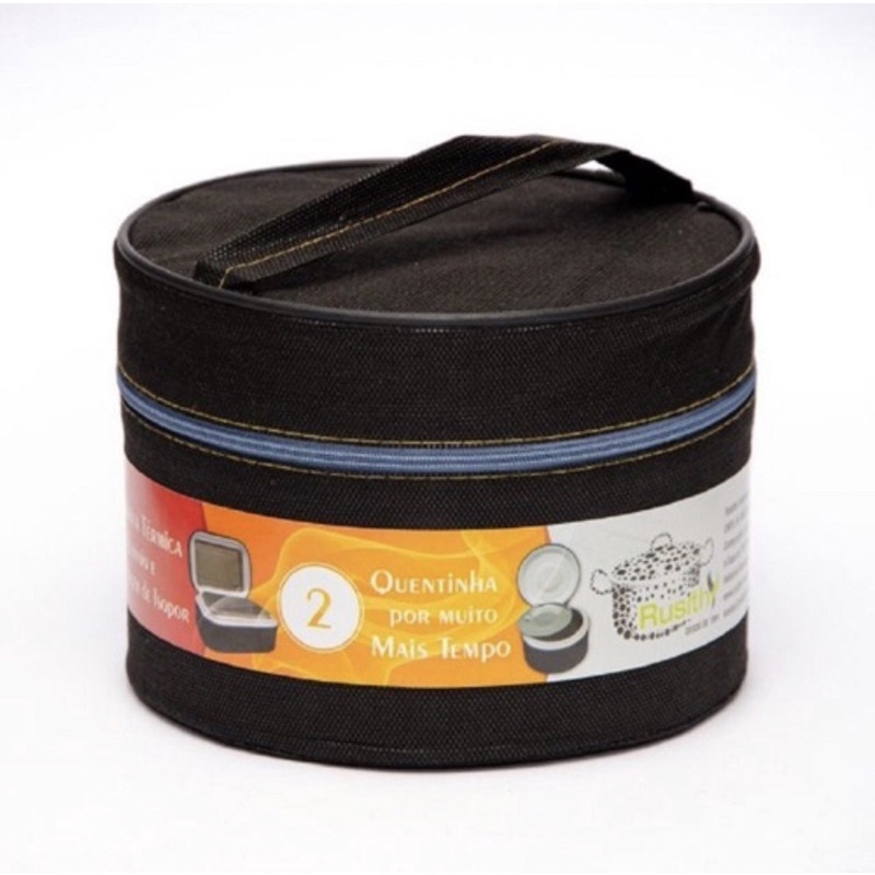 Marmita Térmica Revestida Com Zíper, com Isopor e Alumínio!