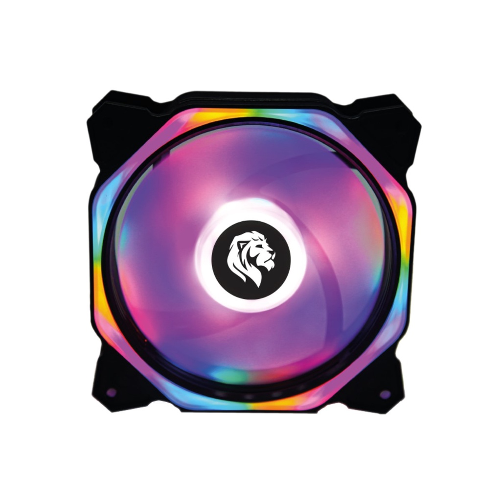 Fan Cooler 120mm 12cm Gamer Com LED RGB Fixo Para Gabinete PC HAYOM FC1301