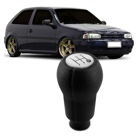 Manopla Bola Câmbio Gol Parati Saveiro G2 Santana 1995 1996 1997 1998  Lente Prata