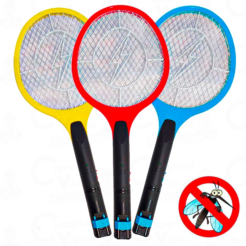 Raquete Elétrica Portátil Mata Insetos Mosquito 110V 220V Bivolt Alta Qualidade em Oferta na Shopee