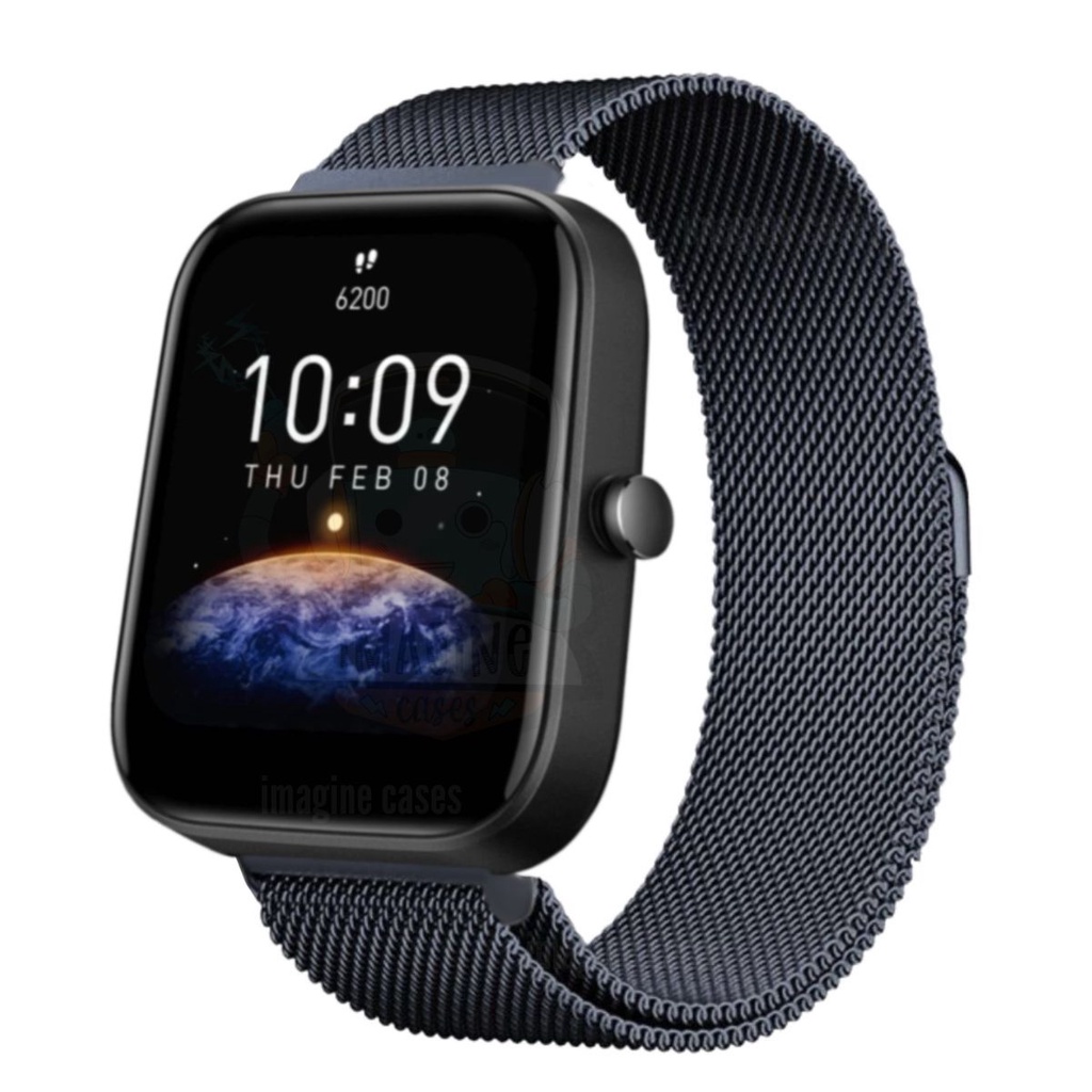 Pulseira de Metal Magnética Ímã Milanese Amazfit Bip 3 Novo