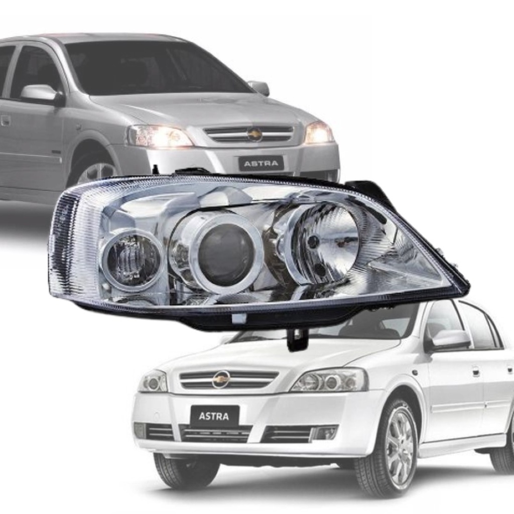 Farol Dianteiro Astra 2003 a 2011 Lado Direito Cromado