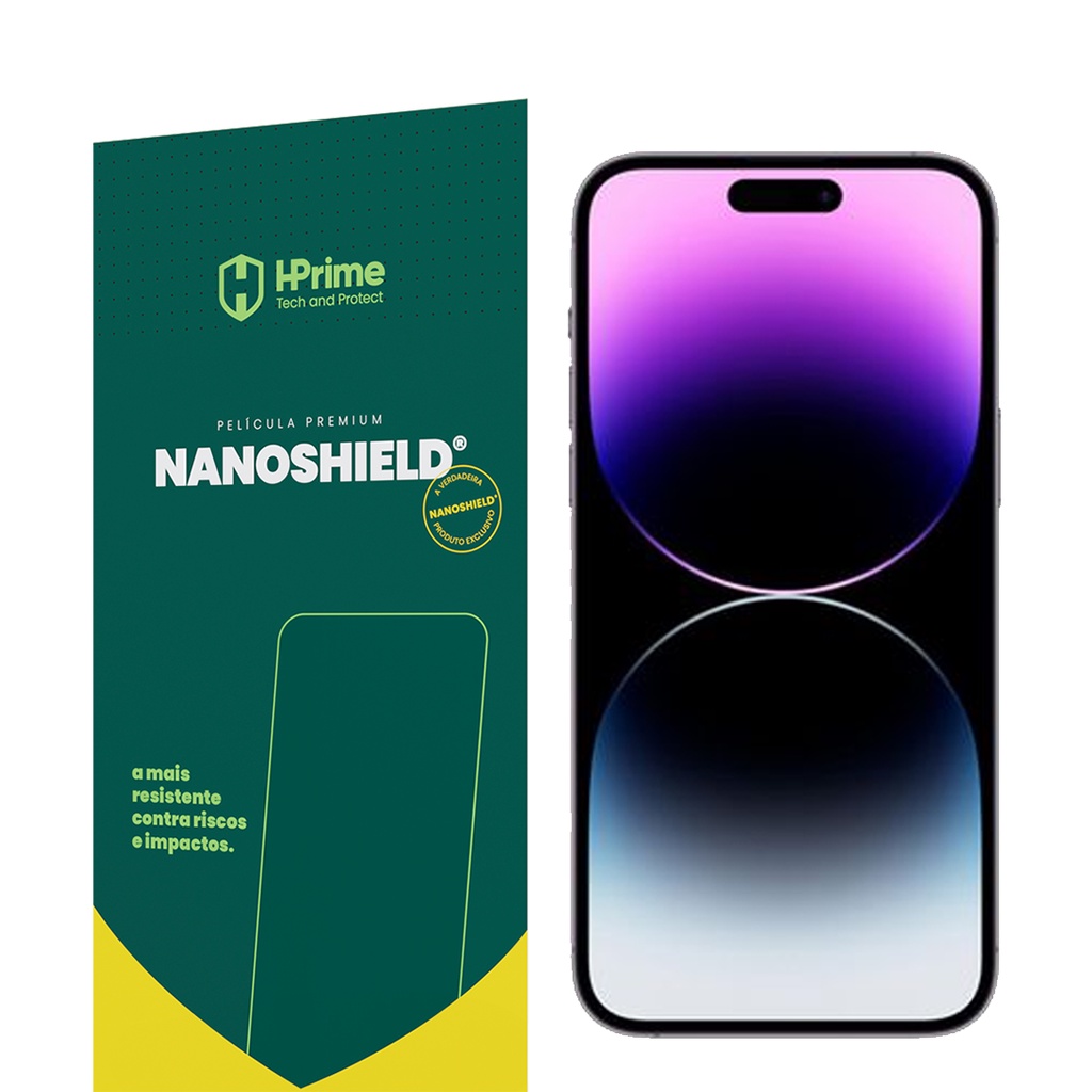 Pelicula Premium Hprime Nanoshield iPhone SE X 7 8 11 12 13 14 Pro Max