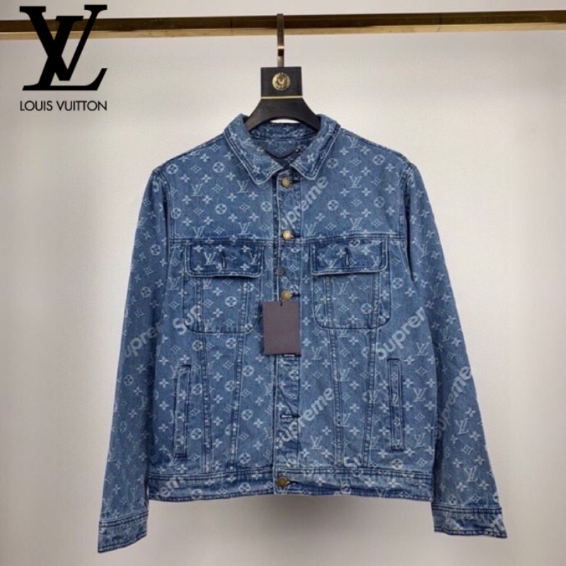 Jaqueta Louis Vuitton x Supreme Com Capuz