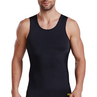 Camiseta Regata Masculina Térmica Alta Compressão Fitness Postura Cinta Modeladora