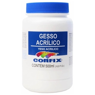 Gesso Acrílico 500ml Corfix em Oferta na Shopee