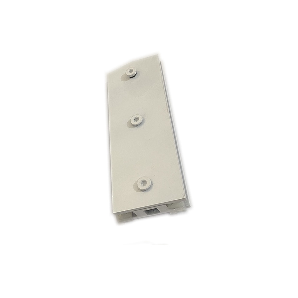 1103 J - Dobradiça inferior jumbo para porta pivotante de vidro temperado blindex - Branco (zamak)