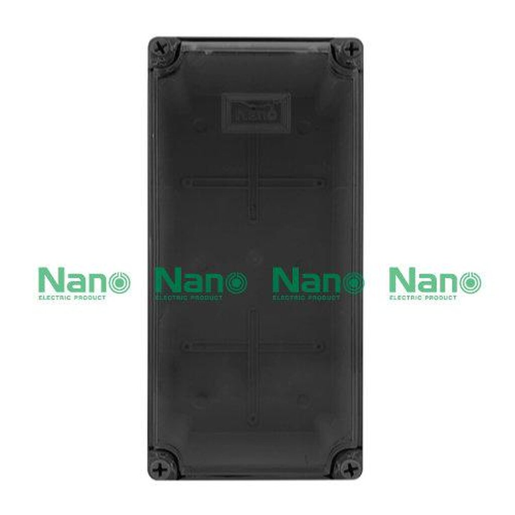 รูปสินค้า NANO Electric® NANO-203CB กล่องกันน้ำพลาสติก ฝาใส ขนาด W127.10xH254xD91 mm (JUNCTION BOX IP65) สีดำ