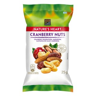 SNACK NATURES HEART CRANBERRY NUTS 25G