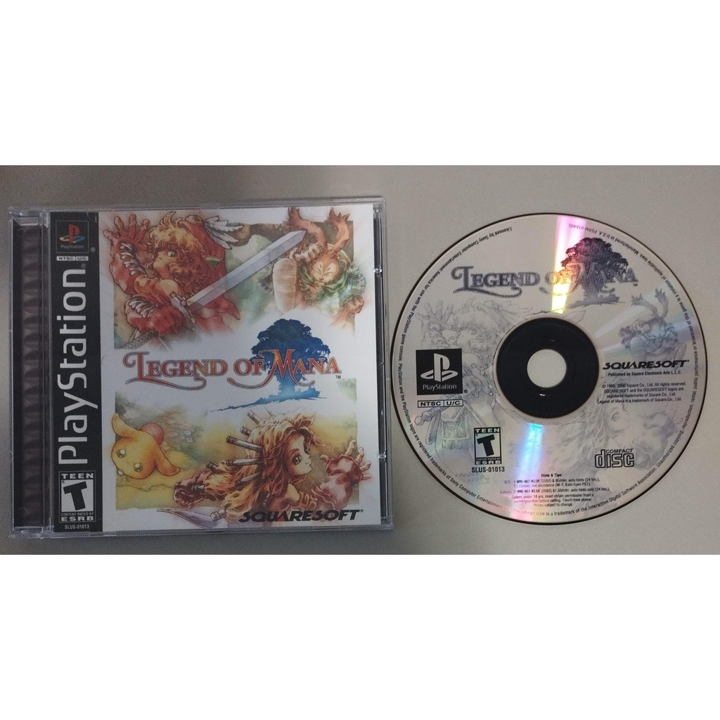 PS1 - Legend of Mana (mídia preta) - Leia