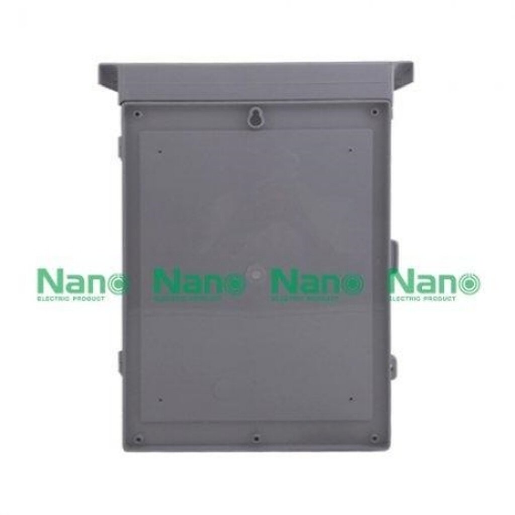 รูปสินค้า NANO Electric® NANO-103CG ตู้กันน้ำพลาสติก มีหลังคา ฝาใส ขนาด 12.5x16x6.50 นิ้ว (324 x 414 x 170 mm) สีเทา