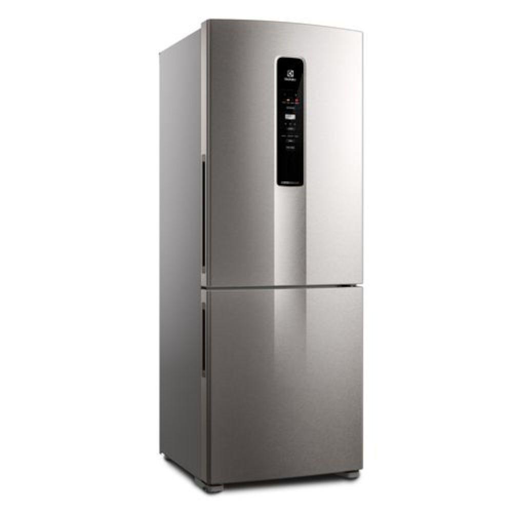 Refrigerador / Geladeira Electrolux IB54S 490 Litros Frost Free Bottom Freezer Inox