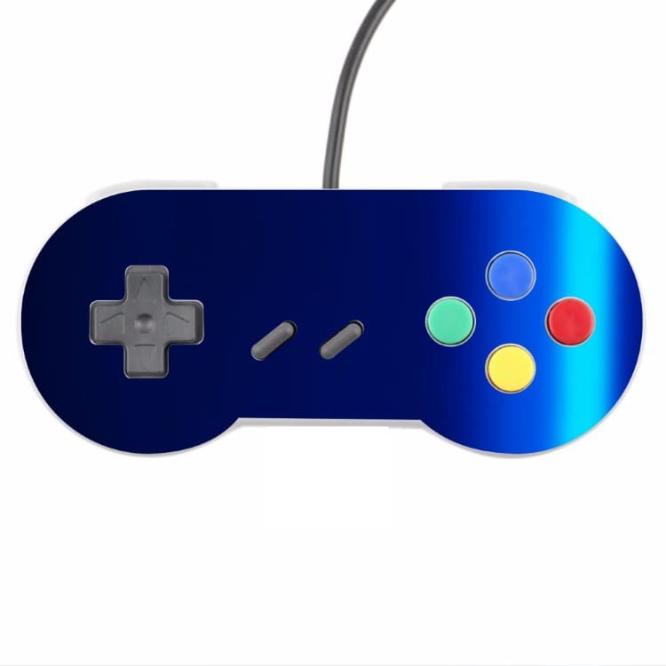 Skin Controle Snes Adesivo Nintendo Skin Pelicula Protetora Brilho Cor Azul