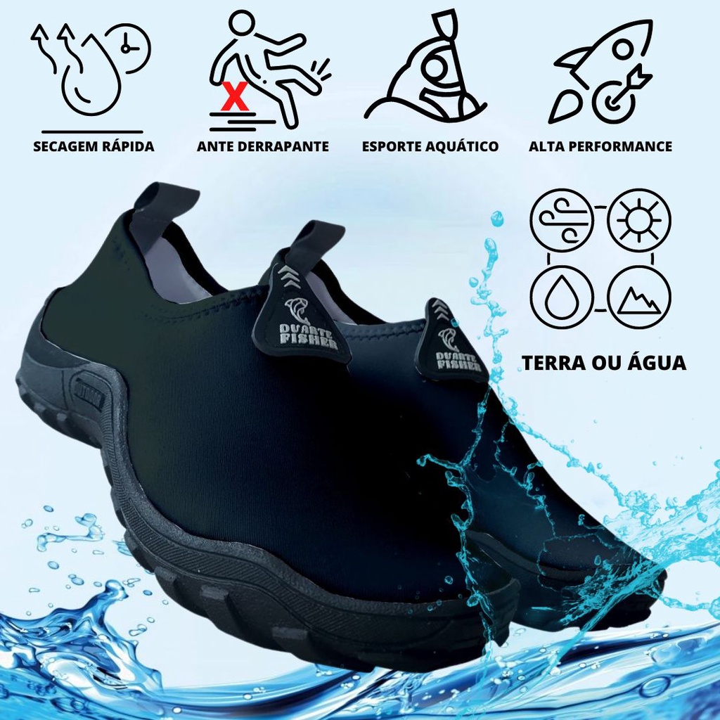 Sapatilha Tenis Feminino Masculino Colorido Pesca Praia Remo Beach Tennis Ciclismo Jetski Água