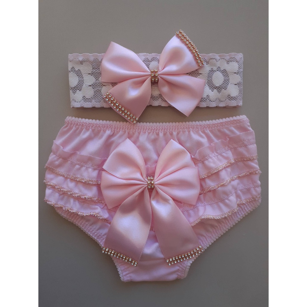 5 kits calcinha com tiara