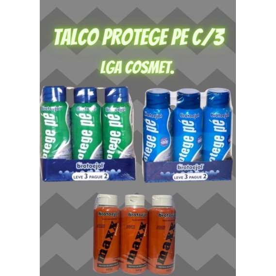 TALCO PROTEGE PE KIT C/3 UNIDADES ESCOLHA O SEU !! Shopee Brasil
