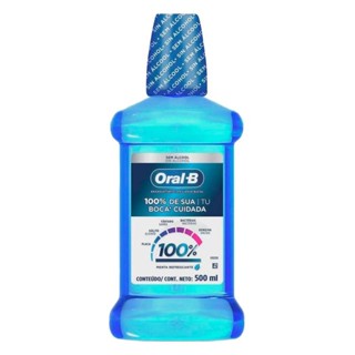 Enxaguante Bucal Oral B-100% Da Sua Boca Cuidada 500ml