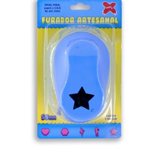 Furador Cortador Grande Papel E Eva - Estrela - 50mm em Oferta na Shopee