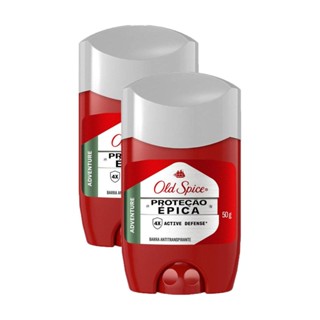 Kit 2 Antitranspirantes em Barra Old Spice Adventure Proteção Épica 50g