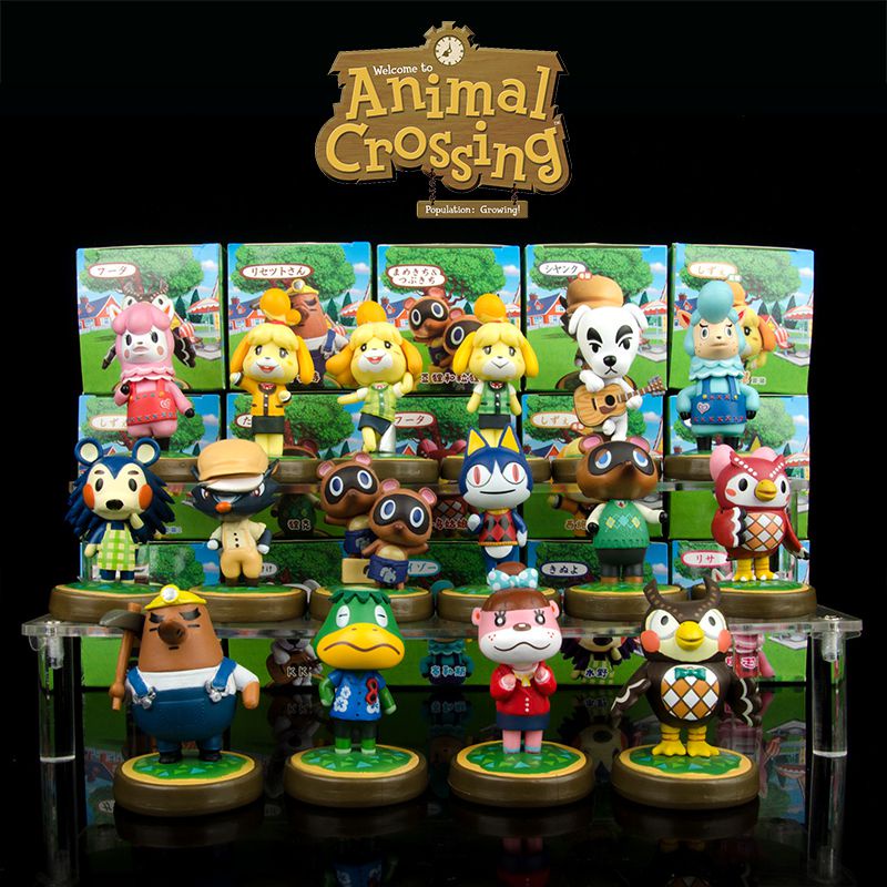 Animal Crossing Figure Toys Animal Model Doll Kids Birthday Gift Decorate |  Shopee Brasil