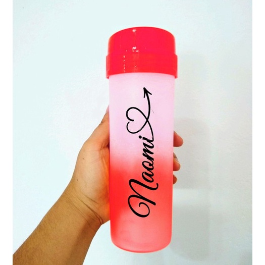 Squeeze Degrade Personalizada Garrafa Água Com Nome 475ml — imagem 2 de 2