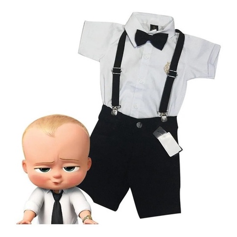 Roupa Do Poderoso Chefinho Infantil Meninos Conjunto em Oferta na Shopee