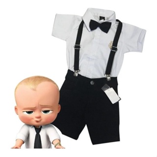 Roupa Do Poderoso Chefinho Infantil Meninos Conjunto em Oferta na Shopee