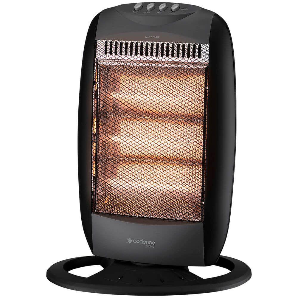 Aquecedor Elétrico Cadence AQC305 Halógeno Mercury 3 Níveis de Aquecimento 1200W em Oferta na Shopee