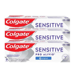 Kit C/ 3 Cremes Dentais Colgate Sensitive Pro-Alívio 110g