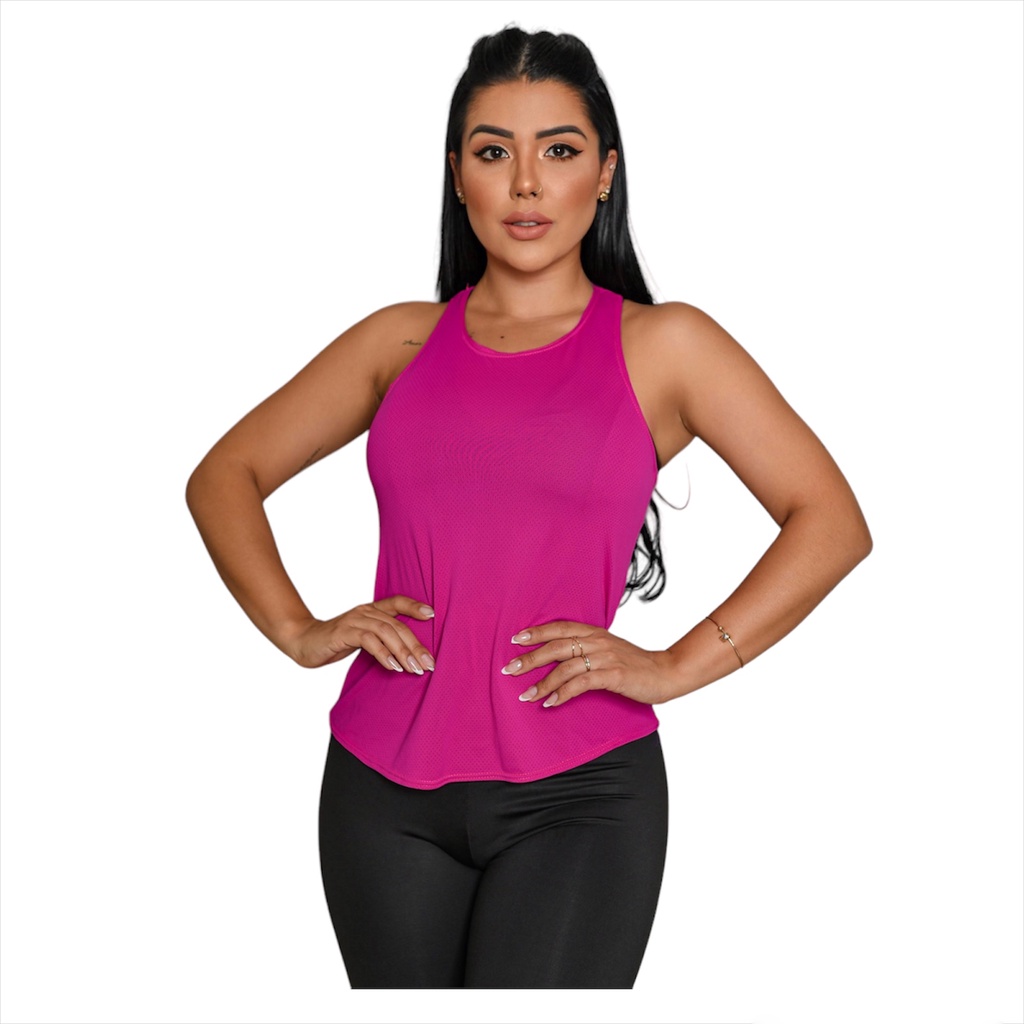 Regata Nadador Feminina de Academia Dry Fit 100% Poliamida