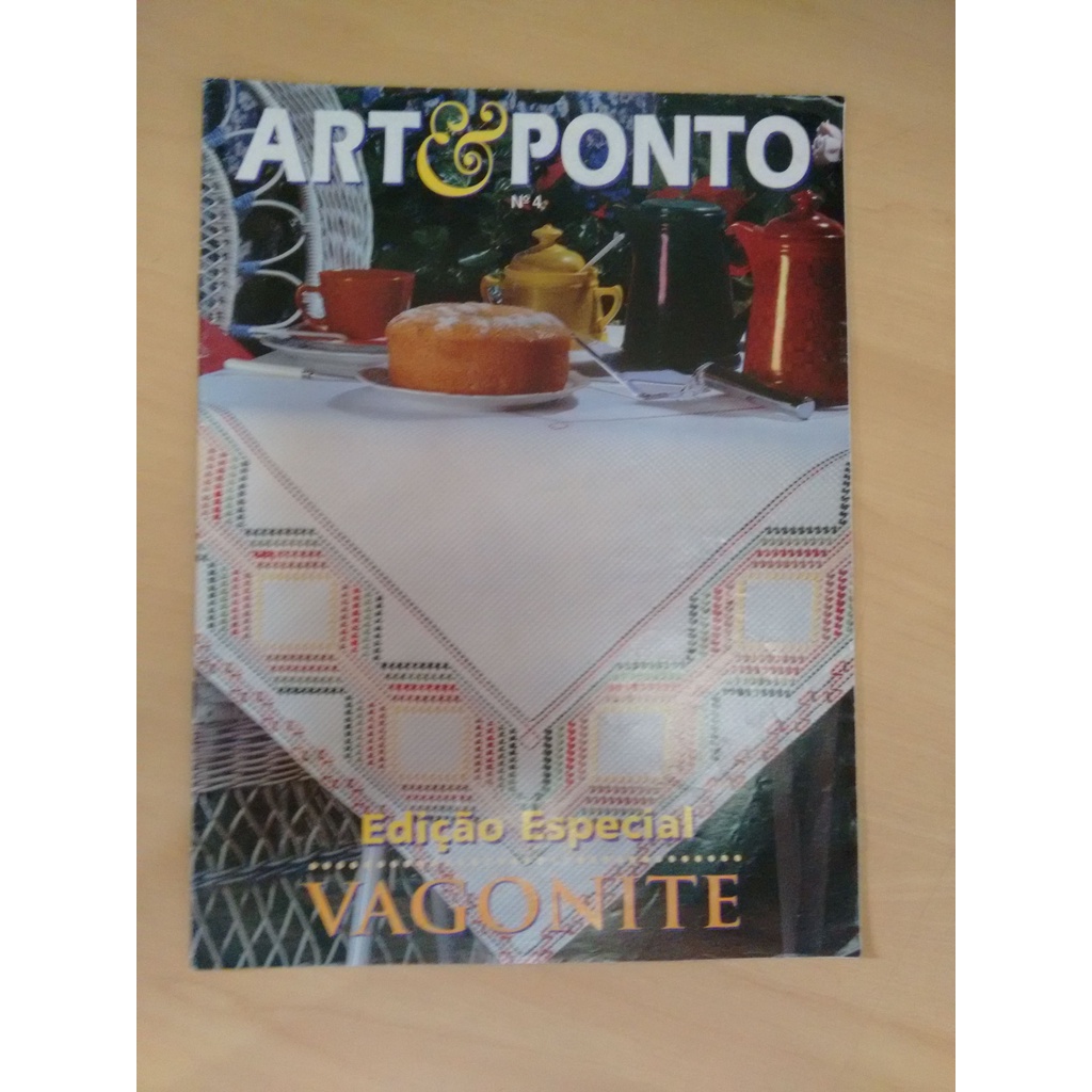 Revista Art Ponto 4 Bordado Decoração Toalha Panos 292v